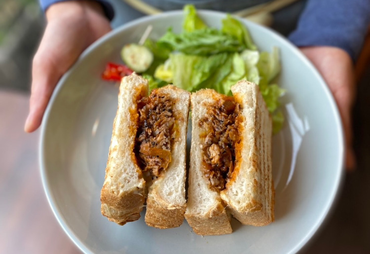 プルドポークホットサンド